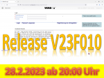 28. Februar 2023: Release V23F010 wird ab 20:00 Uhr eingespielt